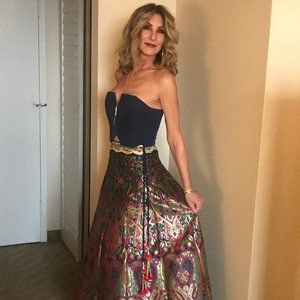 Custom Designed Bustier and Formal Skirt